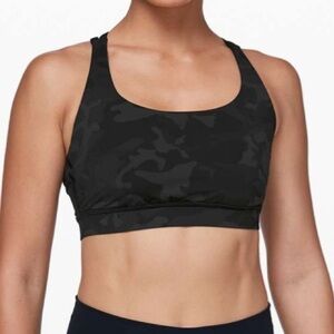 Lululemon Energy Bra Incognito Camo Multi Grey Size 10